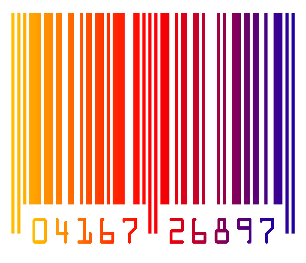 code barre multicolore